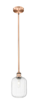 Edison One Light Mini Pendant in Antique Copper (405|6161SACG4607CL)