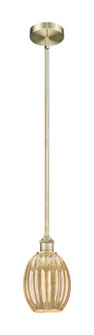 Edison One Light Mini Pendant in Antique Brass (405|6161SABG4596ME)