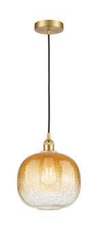 Edison One Light Mini Pendant in Satin Gold (405|6161PSGG48110AM)