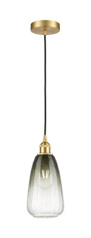 Edison One Light Mini Pendant in Satin Gold (405|6161PSGG4806SL)