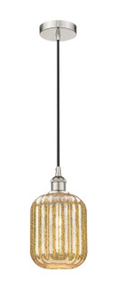 Edison One Light Mini Pendant in Polished Nickel (405|6161PPNG4607ME)