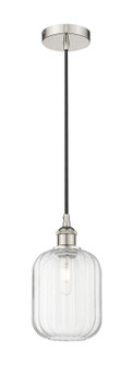 Edison One Light Mini Pendant in Polished Nickel (405|6161PPNG4607CL)