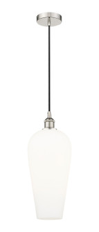 Edison One Light Mini Pendant in Polished Nickel (405|6161PPNG4568WH)