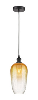 Edison One Light Mini Pendant in Matte Black (405|6161PBKG4847AM)