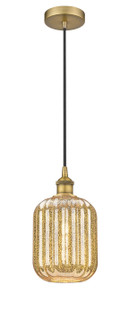 Edison One Light Mini Pendant in Brushed Brass (405|6161PBBG4607ME)
