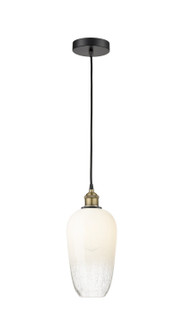 Edison One Light Mini Pendant in Black Antique Brass (405|6161PBABG4847OP)