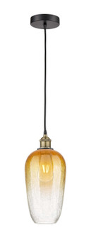 Edison One Light Mini Pendant in Black Antique Brass (405|6161PBABG4847AM)