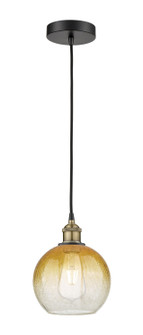 Edison One Light Mini Pendant in Black Antique Brass (405|6161PBABG4838AM)