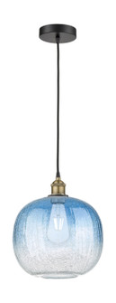 Edison One Light Mini Pendant in Black Antique Brass (405|6161PBABG48110SB)