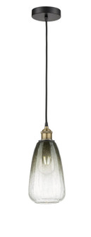 Edison One Light Mini Pendant in Black Antique Brass (405|6161PBABG4806SL)