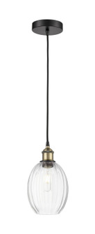 Edison One Light Mini Pendant in Black Antique Brass (405|6161PBABG4596CL)