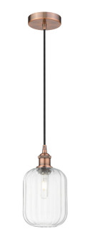 Edison One Light Mini Pendant in Antique Copper (405|6161PACG4607CL)