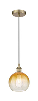Edison One Light Mini Pendant in Antique Brass (405|6161PABG4838AM)