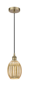 Edison One Light Mini Pendant in Antique Brass (405|6161PABG4596ME)