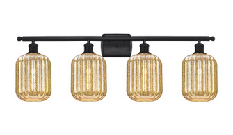 Ballston Four Light Bath Vanity in Matte Black (405|5164WBKG4607ME)