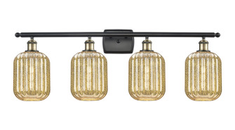 Ballston Four Light Bath Vanity in Black Antique Brass (405|5164WBABG4607ME)