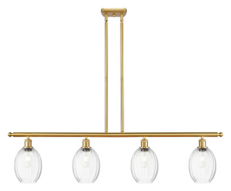 Ballston Four Light Island Pendant in Satin Gold (405|5164ISGG4596CL)