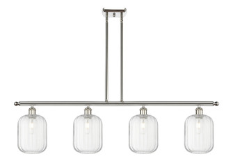 Ballston Four Light Island Pendant in Polished Nickel (405|5164IPNG4607CL)