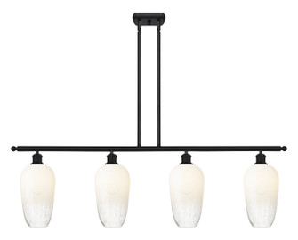 Ballston Four Light Island Pendant in Matte Black (405|5164IBKG4847OP)