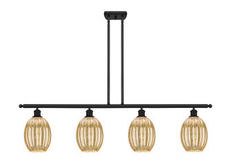 Ballston Four Light Island Pendant in Matte Black (405|5164IBKG4596ME)