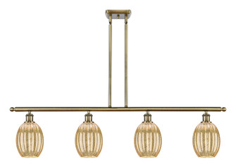 Ballston Four Light Island Pendant in Antique Brass (405|5164IABG4596ME)