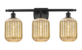 Ballston Three Light Bath Vanity in Matte Black (405|5163WBKG4607ME)