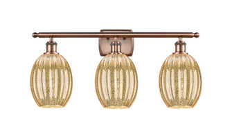 Ballston Three Light Bath Vanity in Antique Copper (405|5163WACG4596ME)