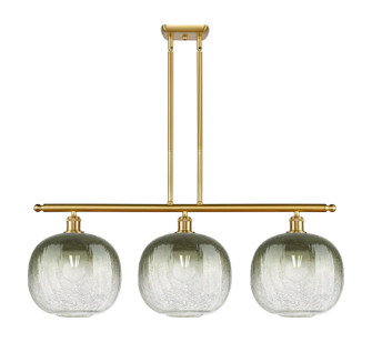 Ballston Three Light Island Pendant in Satin Gold (405|5163ISGG48110SL)