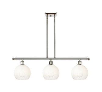 Ballston Three Light Island Pendant in Polished Nickel (405|5163IPNG4838OP)