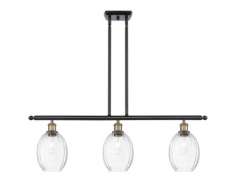 Ballston Three Light Island Pendant in Black Antique Brass (405|5163IBABG4596CL)