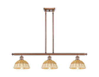 Ballston Three Light Island Pendant in Antique Copper (405|5163IACNBD275NAT)