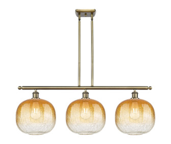 Ballston Three Light Island Pendant in Antique Brass (405|5163IABG48110AM)