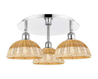 Ballston Three Light Semi-Flush Mount in Polished Chrome (405|5163CPCNBD29NAT)