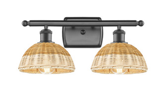 Ballston Two Light Bath Vanity in Oil Rubbed Bronze (405|5162WOBNBD275NAT)