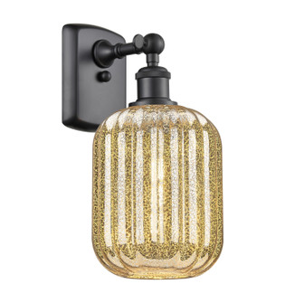 Ballston One Light Wall Sconce in Matte Black (405|5161WBKG4607ME)