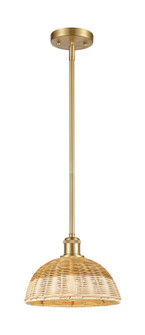 Ballston One Light Mini Pendant in Satin Gold (405|5161SSGNBD29NAT)