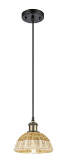 Ballston One Light Mini Pendant in Black Antique Brass (405|5161PBABNBD275NAT)