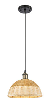 Ballston One Light Mini Pendant in Black Antique Brass (405|5161PBABNBD212NAT)