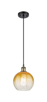 Ballston One Light Mini Pendant in Black Antique Brass (405|5161PBABG4838AM)