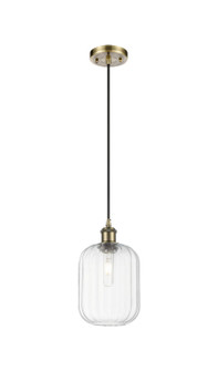 Ballston One Light Mini Pendant in Antique Brass (405|5161PABG4607CL)