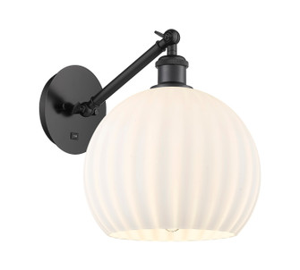 Ballston One Light Wall Sconce in Matte Black (405|3171WBKG121710WV)