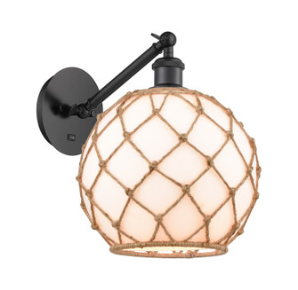 Ballston One Light Wall Sconce in Matte Black (405|3171WBKG12110RB)