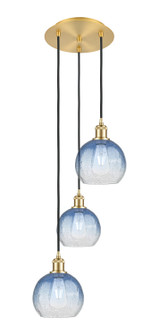 Ballston Three Light Pendant in Satin Gold (405|113B3PSGG4838SB)