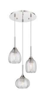 Berkshire Three Light Pendant in Polished Nickel (405|113B3PPNG323MU)