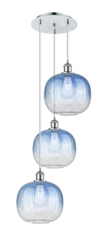 Ballston Three Light Pendant in Polished Chrome (405|113B3PPCG48110SB)