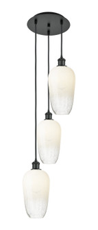 Ballston Three Light Pendant in Matte Black (405|113B3PBKG4847OP)