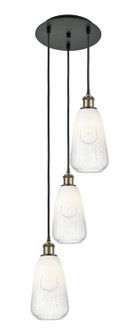 Ballston Three Light Pendant in Black Antique Brass (405|113B3PBABG4806OP)