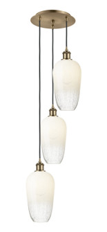 Ballston Three Light Pendant in Antique Brass (405|113B3PABG4847OP)