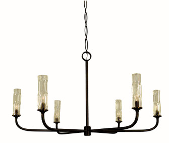 Kaia Six Light Chandelier in Matte Black (8|5966MBLACK)