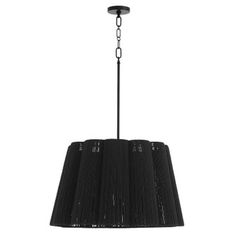 Anton Six Light Pendant in Matte Black (19|851659)